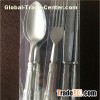 18PCS PVC Tube With Plastic Handle Cutlery Set For Supermarket