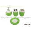 sweater shape handpainted ceramic bathroom collection set