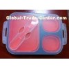 Food Grade Big Eco Silicone Collapsible Lunch Box For Kids With Customized Logo