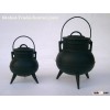 cast iron three-leg pot