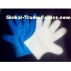 Soft PE glove blue large disposable medical gloves for hair dyeing
