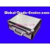 Silver Aluminum Carrying Cases L240 x W150 x H100mm Makeup Cases With Makeup