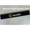 Black soft pvc bar mat with custom 3D logo , personalised bar mats