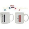 thermometer chage colour/ color changing ceramic mug for sale