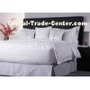 60% Cotton 40% Polyester Tone-on-Tone Stripe Hotel Linen Bed Sets Single Size or Twin Size