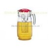 Handled Water Infuser Pitcher with  lid , acrylic ice chamber / iced fruit infusion pitcher