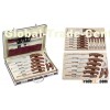 24pcs kitchen knife set with suitcase