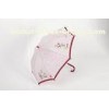 Big Pink Sun Parasol Umbrella Custom For Kids / Sunshade Plastic Handle