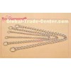 Metallic Chain P Choke Dog Training Collar With Chrome Plated Short Link