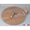 wooden pizza board with cutter pizza gift set