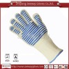 SeeWay F500 932F flame resistant BBQ gloves with anti-slip silicone coated on palm and long cuff for