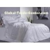 First Class 100% Cotton 1CM Stripe Luxury Hotel Bed Linens And Textile with OEM / ODM