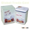 2015 new top quality 2.3L white lid rectangle airtight plastic container for food/food storage box/