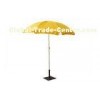 1180cm Yellow Sun Beach Umbrella , Polyester UV Protection Umbrella