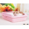 Open double-deck cat toilet with spacious room