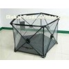 Outdoor Safe Kids Playpen Fence For Summer With Double Locks , Black