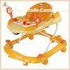 Orange Fashion Rolling Baby Push Walker With Musical And Lovely Toys