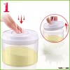 2015 new top quality 0.8L round plastic food comtainer with white vacuum lid/ plastic food storage b