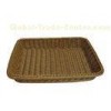 Washable Plastic Rattan Bread Basket For Candy in the snack shop or supermarket
