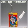.Liquid glass Sci Bong Cereal Box oil Dab Rigs with ceramic domeless nail glass bong smoking pipe gl