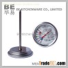 Large Analog Dial Meat BBQ Grill Thermometer with Bulb