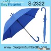 blue metal frame free standing umbrella made in china