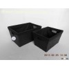 Paper storage basket with liner