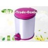 Hospital Colorful Foot Operated Bin Red Round  Stainless Steel