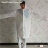Adult White PEVA Raincoat