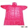 red Ladies Disposable Raincoat