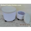 Oval storage stool(with wheels)
