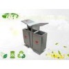 Customized Stainless Steel Trash Cans Garden Waste Bin 2 Classification Square