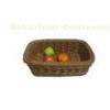 Handmade  Plastic Rattan Bread Basket , Rattan Storage Baskets