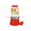 Drink Dispenser with Stand , red galvanized base / beverage jars with spigot