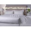 Hemstitch 400-Thread-Count Egyptian Cotton Sateen Bed Sheet Set Single Size / Double Size
