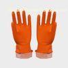 light industry Kitchen Latex Gloves , Spray flocklined rubber gloves
