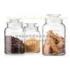 For cookie , sweets , sugar , coffee , tea Glass Storage Canisters / large glass storage jars