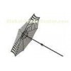 Durable Outdoor Patio Parasol Umbrellas , Green White Stripe For Bar