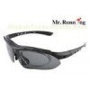 Tinted Lens Polarized Cycling Sunglasses , Athletes Safe Sport Sun Glasses