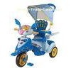 Baby Smart Trike With A Large Storage Basket , Blue Children Tricycle