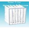 Non Dust Room G4 Pocket Air Filter Bag 592mm Width With High Dust Holding