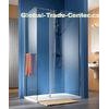 Safety Frameless Shower Door Glass Heat Soaked BS6206 Standards