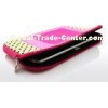 Cute Neoprene iPad Tablet Case With Zipper Dot Print , Color Customized