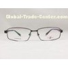 Mens Black Semi- Rimless Charmant Titanium Eyeglass Frames ZT11764