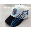 Racing Flames Embroidery Cotton Baseball Cap with Metal Buckle