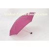 19" 6 Ribs Plum 5 Folding UV Parasol Umbrella With Case For Subway