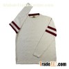 2015 casual jersey pullover contrast double-layer crewneck bone sweater
