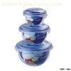 Round plastic vacuum airtight food container,storage cans