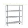 4 Tier Restaurant Commercial Catering Equipment Detachable Stainless Steel Storage Racks