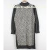 Wool Long Ladies Sweater Dresses With Lace Front Classic Clothes